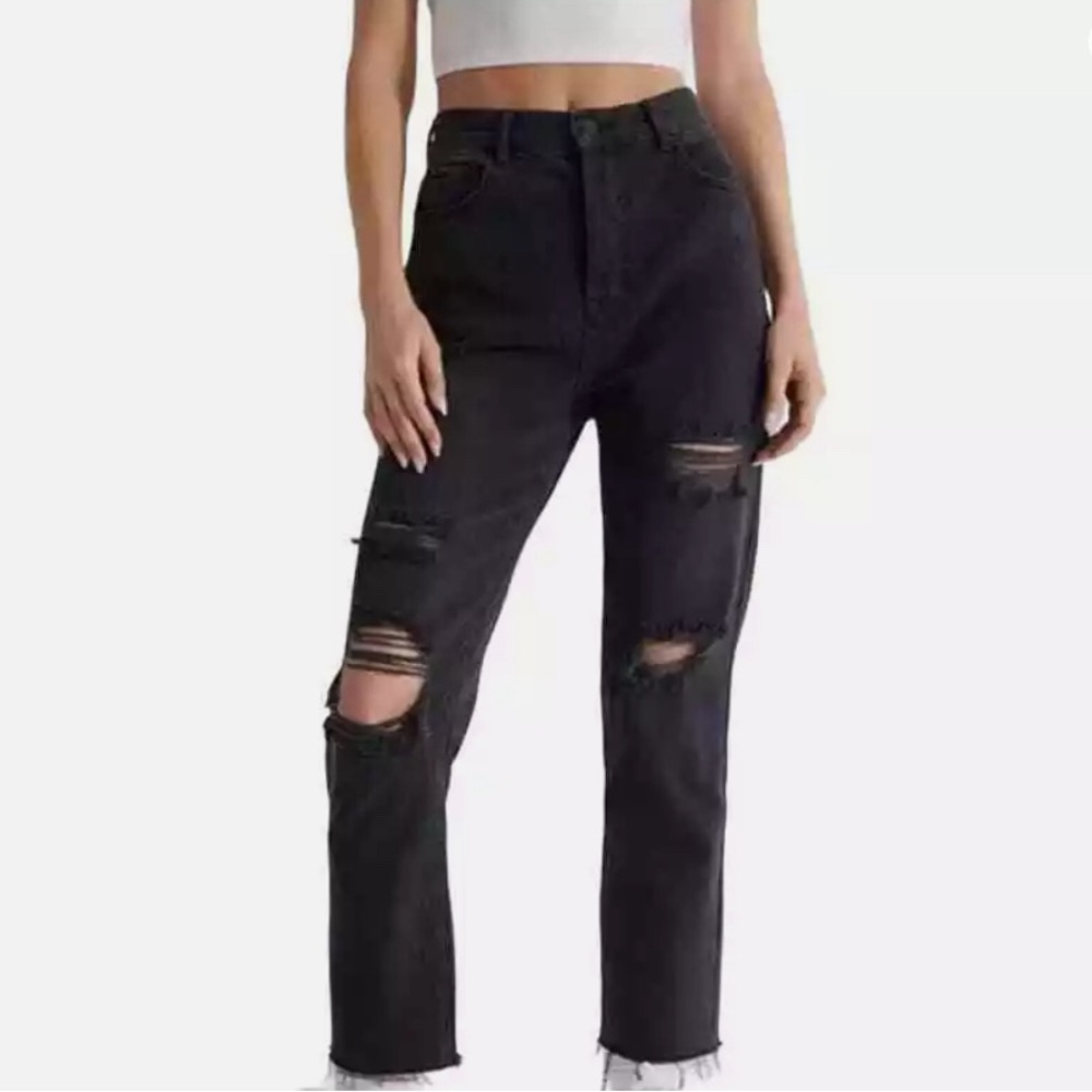 Pacsun High Rise Distressed Slim Jeans